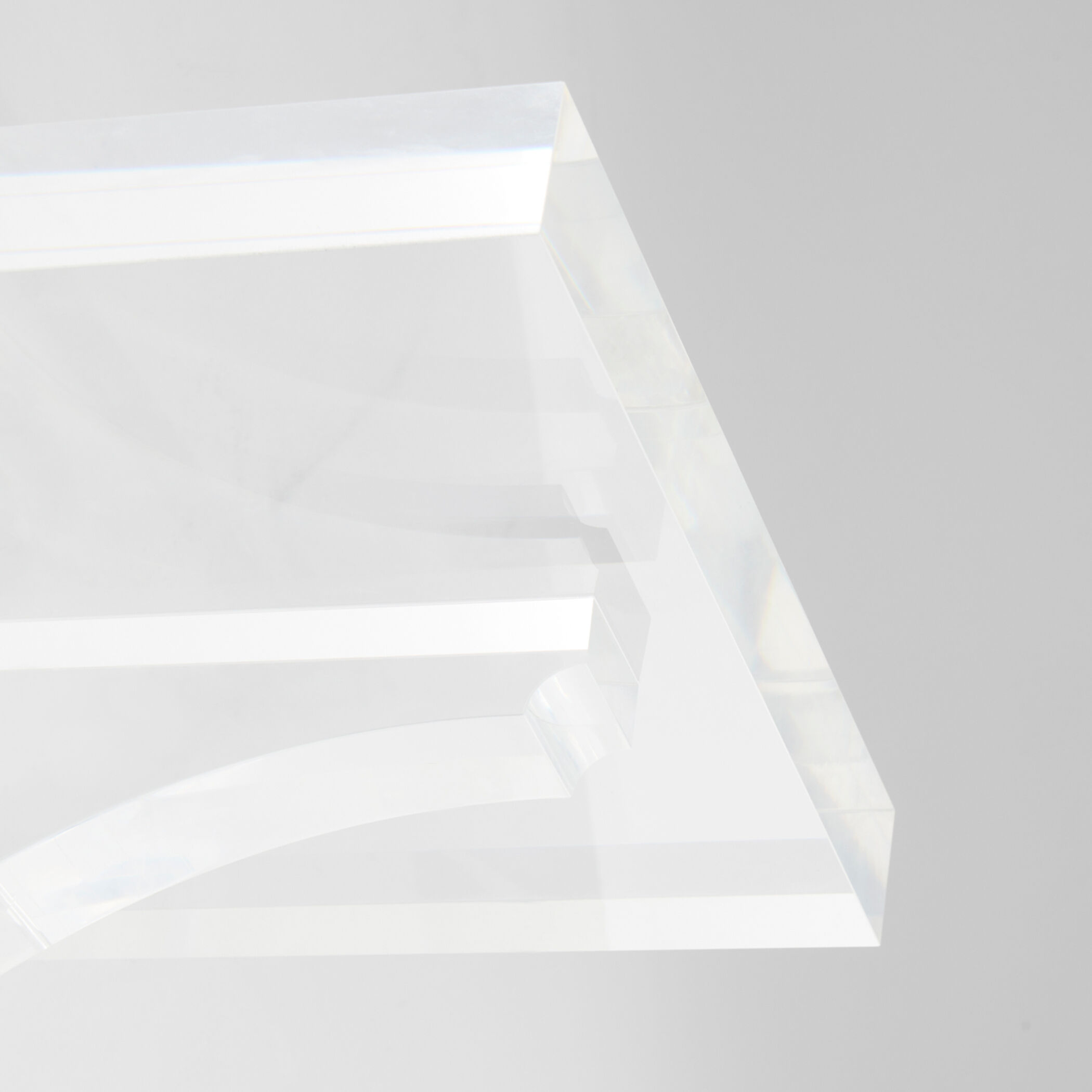 Glacier 12 inch Clear Wall Shelf